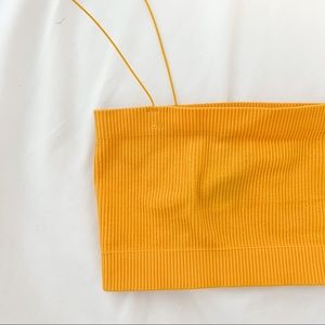 outfromunder mustard yellow crop top [s]